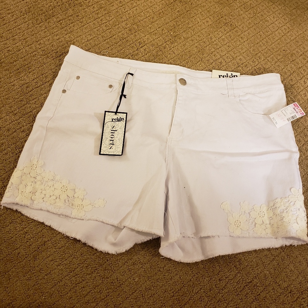 Reign White Shorts